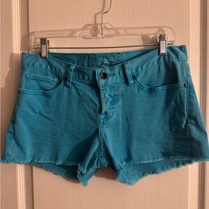 Lucky Brand Teal Denim Cutoff Shorts